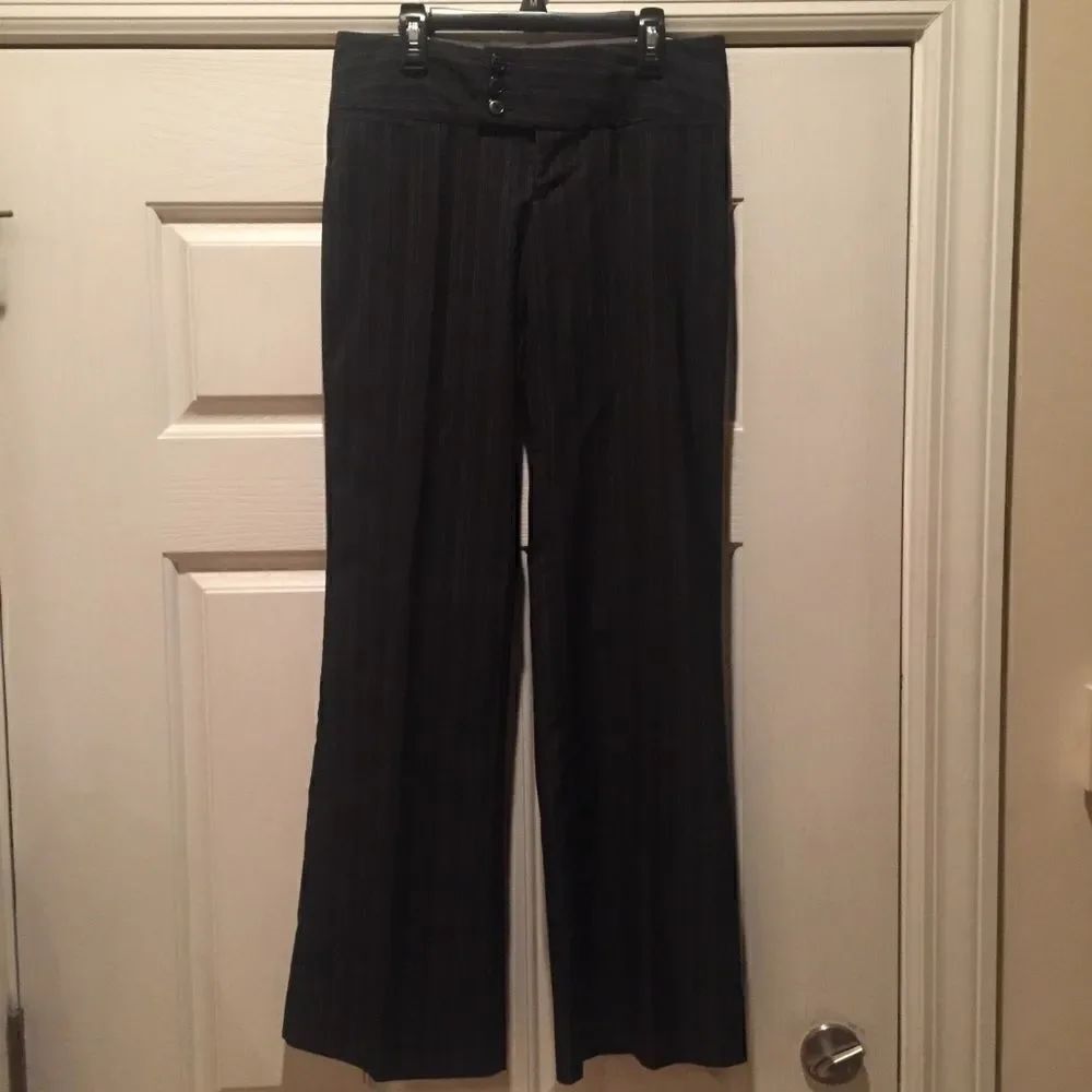 Maurice’s Black Pinstripes Pants Size 1/2